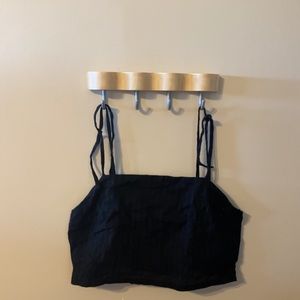 Black crop top